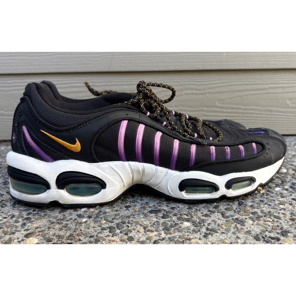 Nike Air Max Tailwind IV Men's Black Purple Gold Running Shoe CU9240 001 Sz 10.5